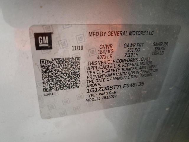 2020 CHEVROLET MALIBU LT - 1G1ZD5ST7LF048735