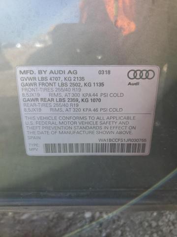 2018 AUDI Q3 PREMIUM - WA1BCCFS1JR030755