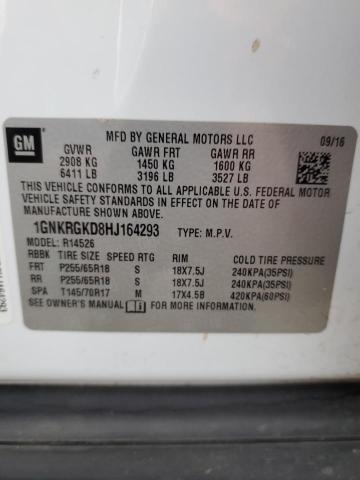 2017 CHEVROLET TRAVERSE L - 1GNKRGKD8HJ164293