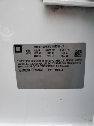 2016 CHEVROLET MALIBU LIM - 1G11C5SA7GF153439