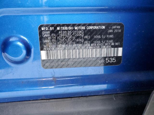 2018 MITSUBISHI ECLIPSE CR - JA4AS3AA5JZ043067