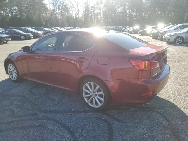 LEXUS IS 250 2010 red sedan 4d gas JTHCF5C21A5041326 photo #3