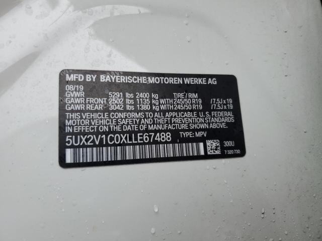 2020 BMW X4 XDRIVE3 - 5UX2V1C0XLLE67488