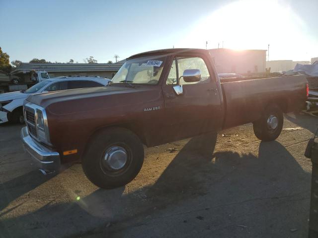 DODGE D-SERIES D 1993 burgundy pickup gas 1B7KE26Z5PS222754 photo #1