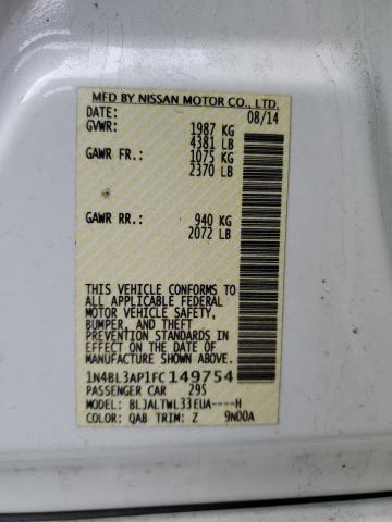 2015 NISSAN ALTIMA 3.5 1N4BL3AP1FC149754
