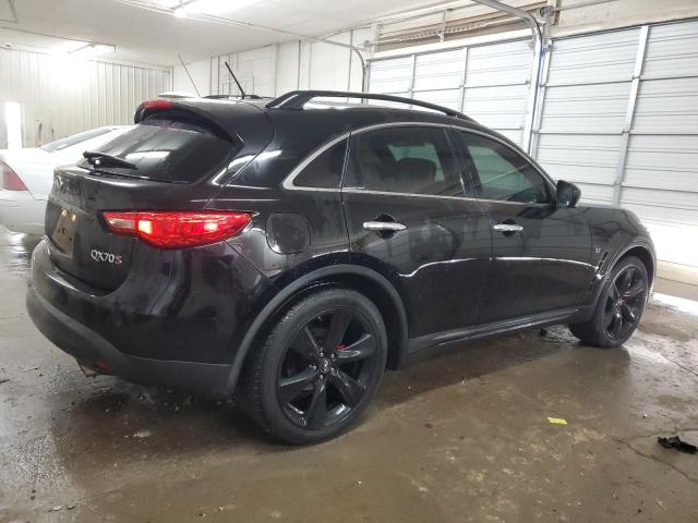 INFINITI QX70 2015 black  gas JN8CS1MU3FM381066 photo #4