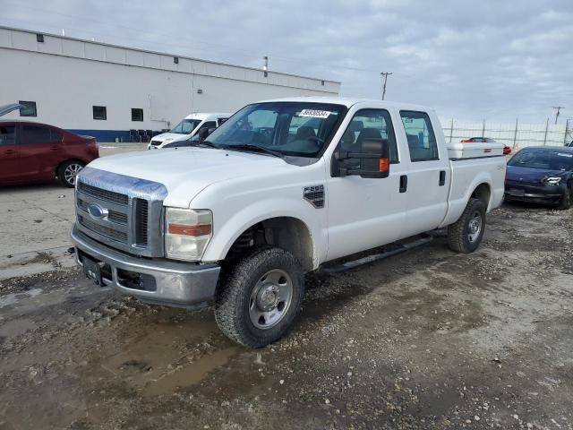 FORD F250 SUPER 2008 white crew pic gas 1FTSW21Y28EB35230 photo #1