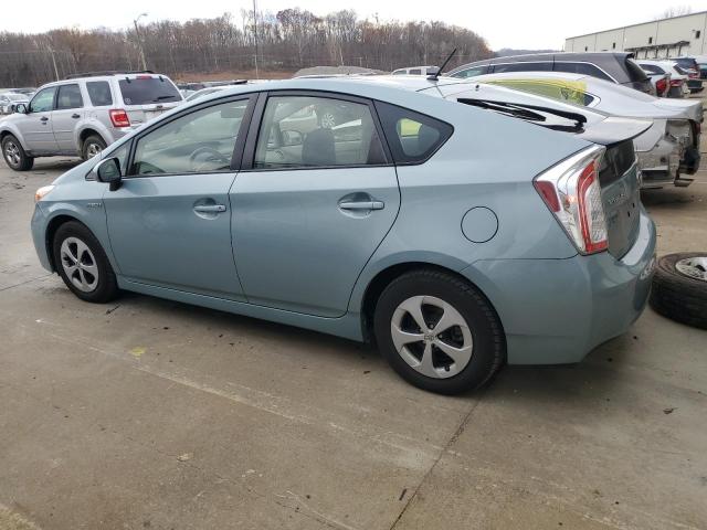 TOYOTA PRIUS 2015 turquoise  hybrid engine JTDKN3DUXF1951981 photo #3