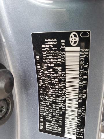 2022 TOYOTA COROLLA LE - 5YFEPMAE9NP331224