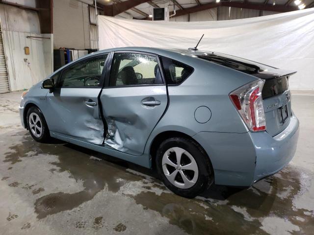 TOYOTA PRIUS 2015 teal  hybrid engine JTDKN3DU4F1893625 photo #3