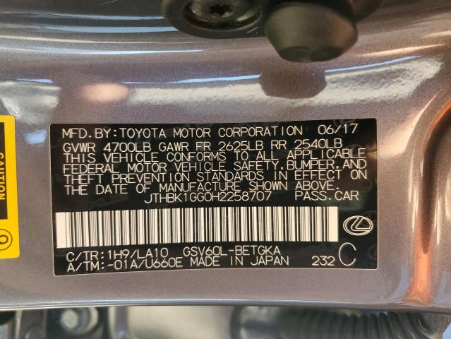 2017 LEXUS ES 350 - JTHBK1GG0H2258707