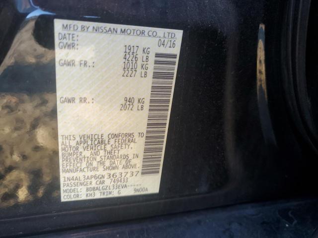 2016 NISSAN ALTIMA 2.5 - 1N4AL3AP6GN363737