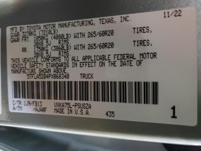 2023 TOYOTA TUNDRA CRE - 5TFLA5DB4PX068340