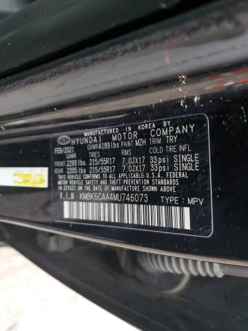 2021 HYUNDAI KONA SEL P - KM8K6CAA4MU746073