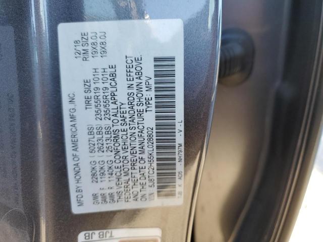 2019 ACURA RDX TECHNO - 5J8TC2H55KL028802