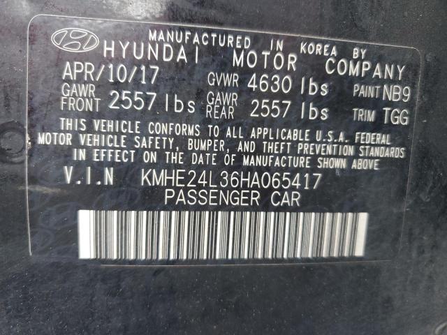 2017 HYUNDAI SONATA HYB - KMHE24L36HA065417