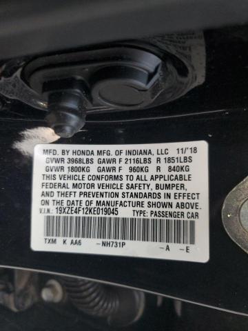 2019 HONDA INSIGHT LX 19XZE4F12KE019045