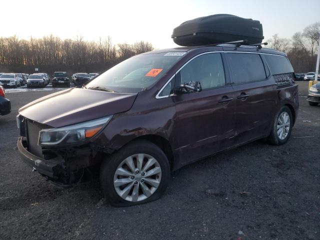 KIA SEDONA EX 2016 maroon sports v gas KNDMC5C15G6169660 photo #1