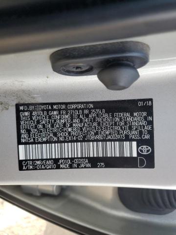 VIN JTDBVRBD7JA003973 2018 TOYOTA MIRAI no.12