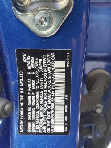 2017 HONDA CIVIC LX - SHHFK7H20HU221449