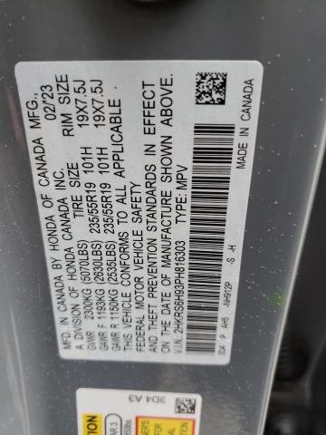 2023 HONDA CR-V SPORT - 2HKRS6H93PH816303