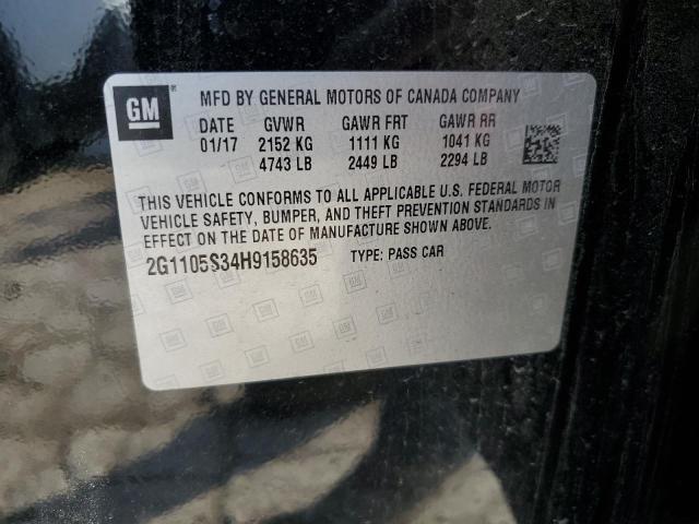 2017 CHEVROLET IMPALA LT - 2G1105S34H9158635