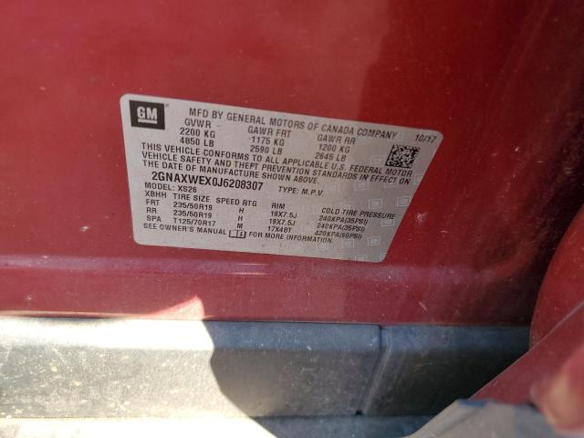 2018 CHEVROLET EQUINOX PR - 2GNAXWEX0J6208307