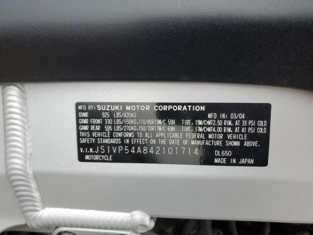 2004 SUZUKI DL650 K JS1VP54A842101714