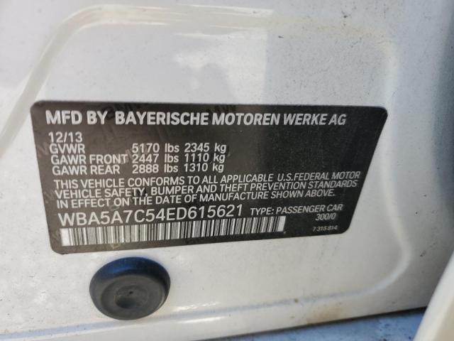 VIN WBA5A7C54ED615621 2014 BMW 5 SERIES no.12