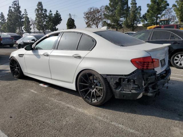 BMW M5 2014 white  gas WBSFV9C56ED097642 photo #3