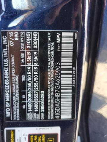 2016 MERCEDES-BENZ GLE 350 4M - 4JGDA5HB7GA625903