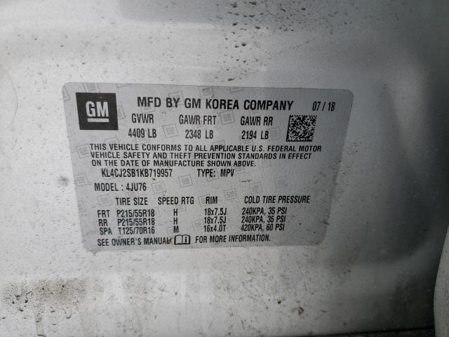 2019 BUICK ENCORE SPO - KL4CJ2SB1KB719957