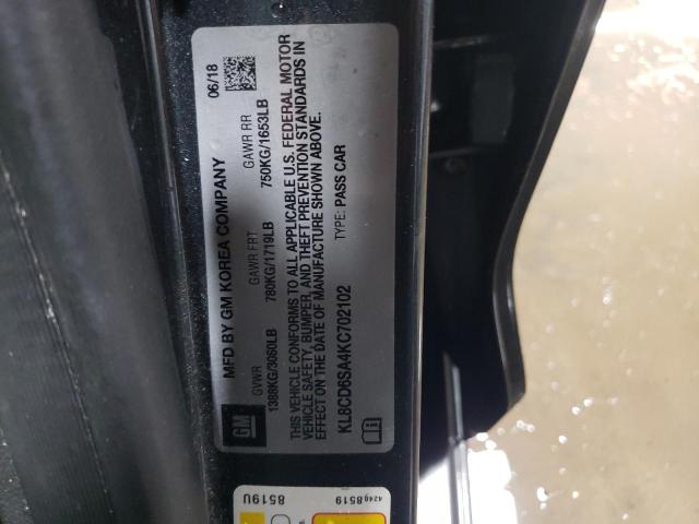 2019 CHEVROLET SPARK 1LT - KL8CD6SA4KC702102