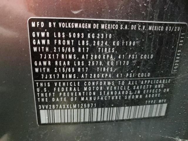 2020 VOLKSWAGEN TIGUAN SE - 3VV2B7AXXLM125971