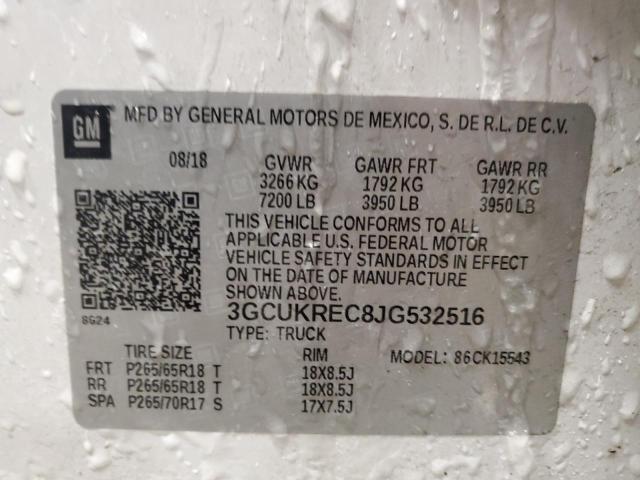 2018 CHEVROLET SILVERADO - 3GCUKREC8JG532516