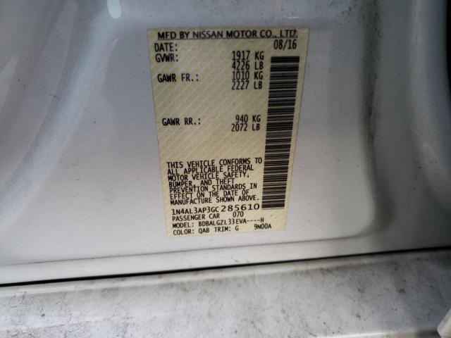 2016 NISSAN ALTIMA 2.5 - 1N4AL3AP3GC285610