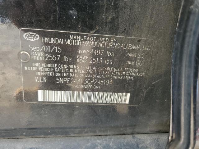 2016 HYUNDAI SONATA SE - 5NPE24AF3GH298194