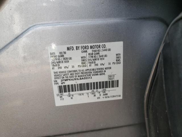 2020 FORD EDGE SEL - 2FMPK4J93LBA55313