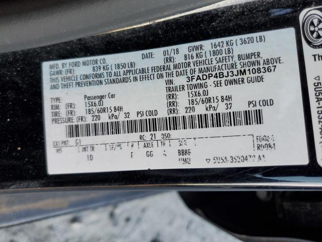 2018 FORD FIESTA SE - 3FADP4BJ3JM108367