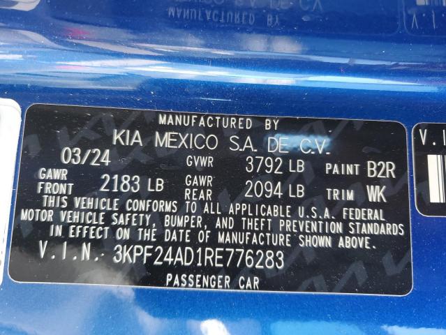 2024 KIA FORTE LX - 3KPF24AD1RE776283