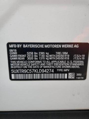 2019 BMW X3 XDRIVE3 - 5UXTR9C57KLD94274