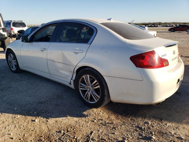 INFINITI G25 BASE 2011 white sedan 4d gas JN1DV6AP0BM830929 photo #3