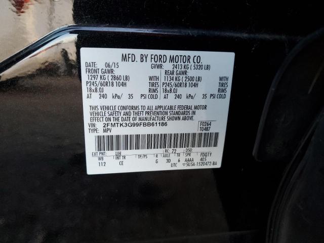 VIN 2FMTK3G99FBB61186 2015 FORD EDGE no.13