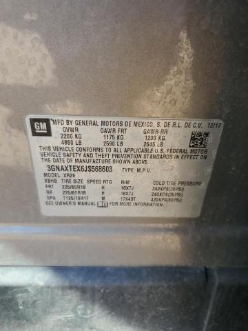 2018 CHEVROLET EQUINOX LT - 3GNAXTEX6JS568603