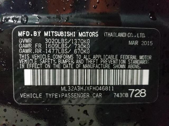 2015 MITSUBISHI MIRAGE DE ML32A3HJXFH046811