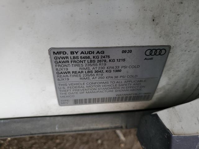 VIN WA1ANAFY8L2118664 2020 AUDI Q5 no.13