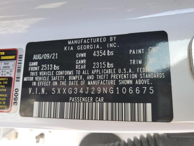 2022 KIA K5 EX - 5XXG34J29NG106675