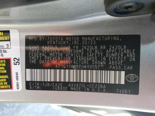 2023 TOYOTA CAMRY SE N - 4T1G11AK0PU819557