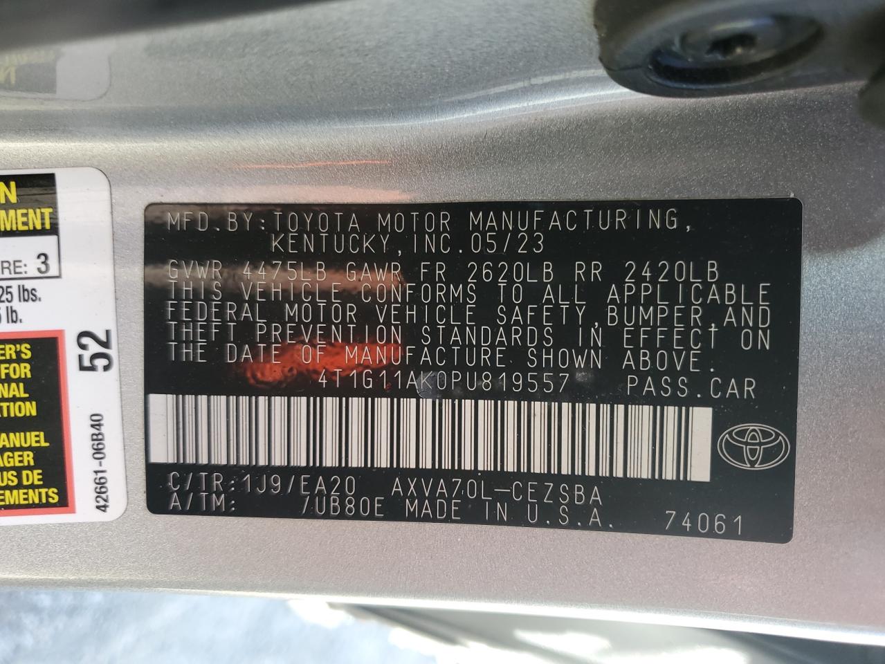 TOYOTA CAMRY SE NIGHT SHADE