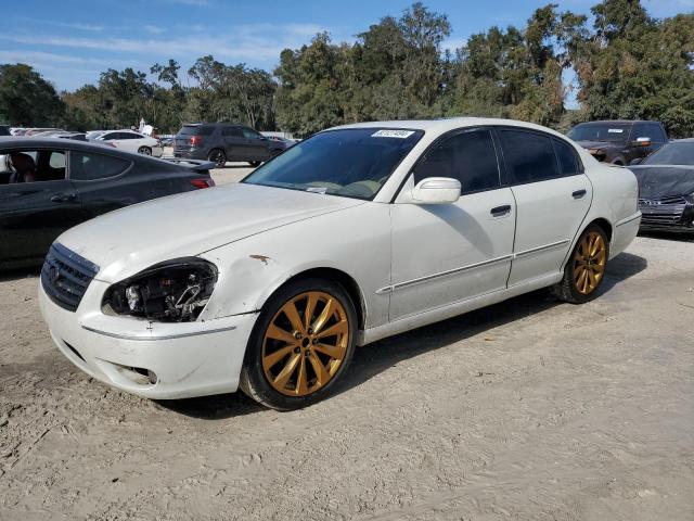 INFINITI Q45 2005 white  gas JNKBF01A85M100070 photo #1